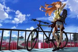 asuka bicycle anime girl 4k 1696788259