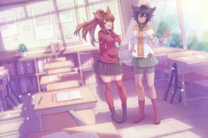 classroom anime girl 4k 1696774297