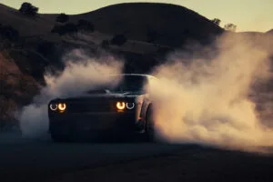 dodge challenger drifting in style 4k 1697811385
