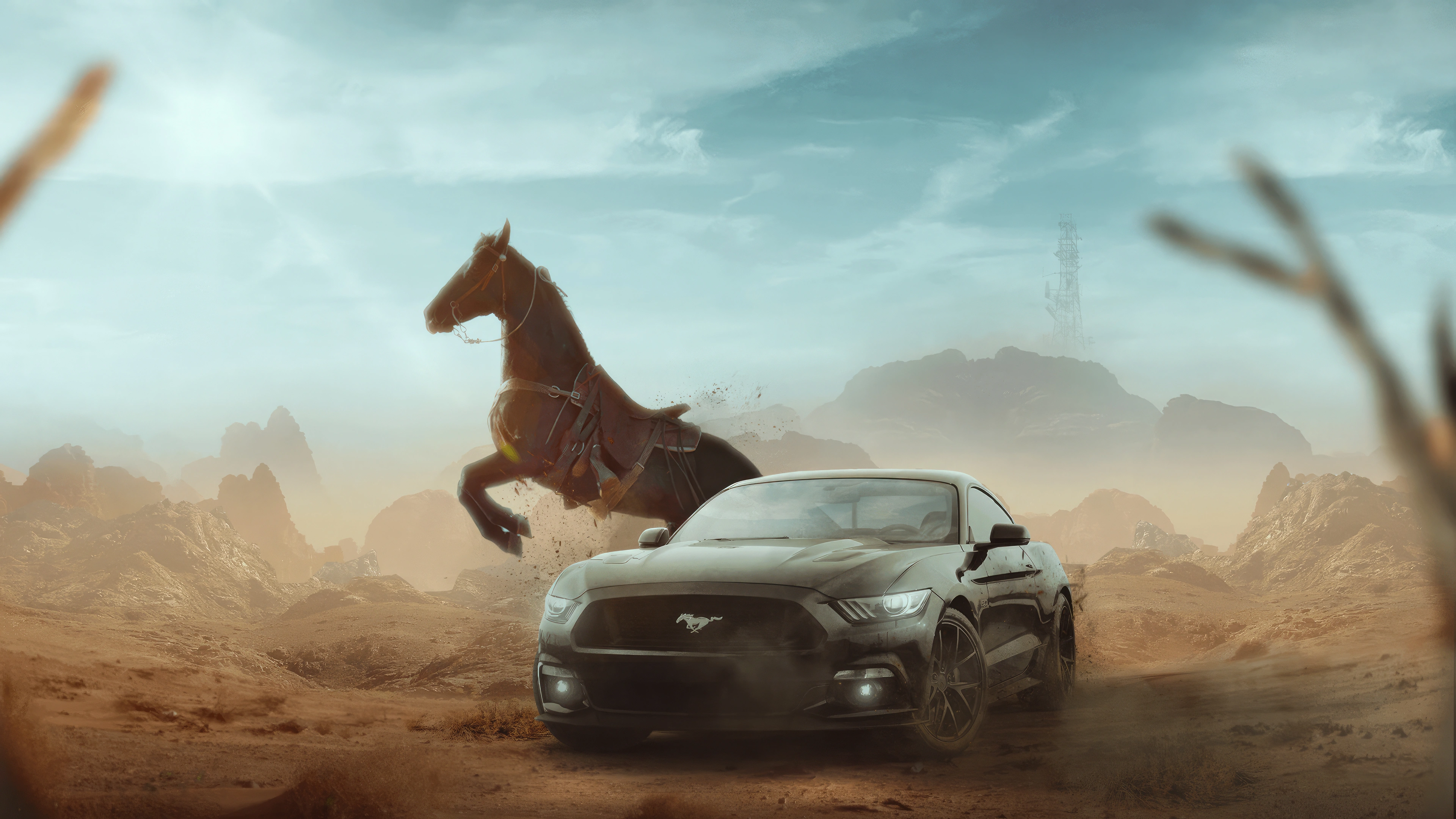 ford mustang horse 4k 1698228641