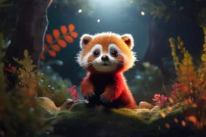 red panda cute 4k 1697111527