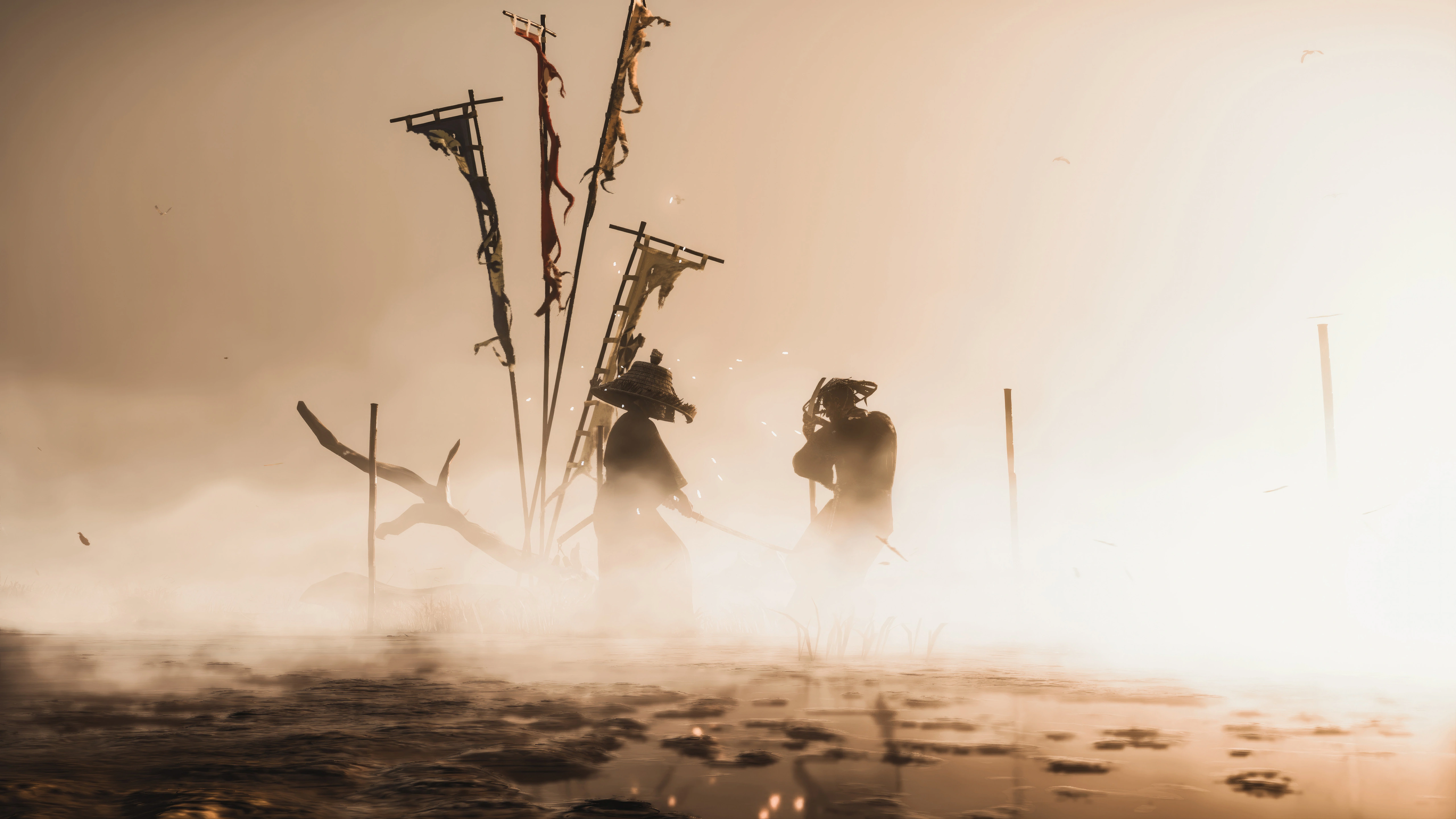 duel of the drowning marsh ghost of tsushima 4k 1698838654
