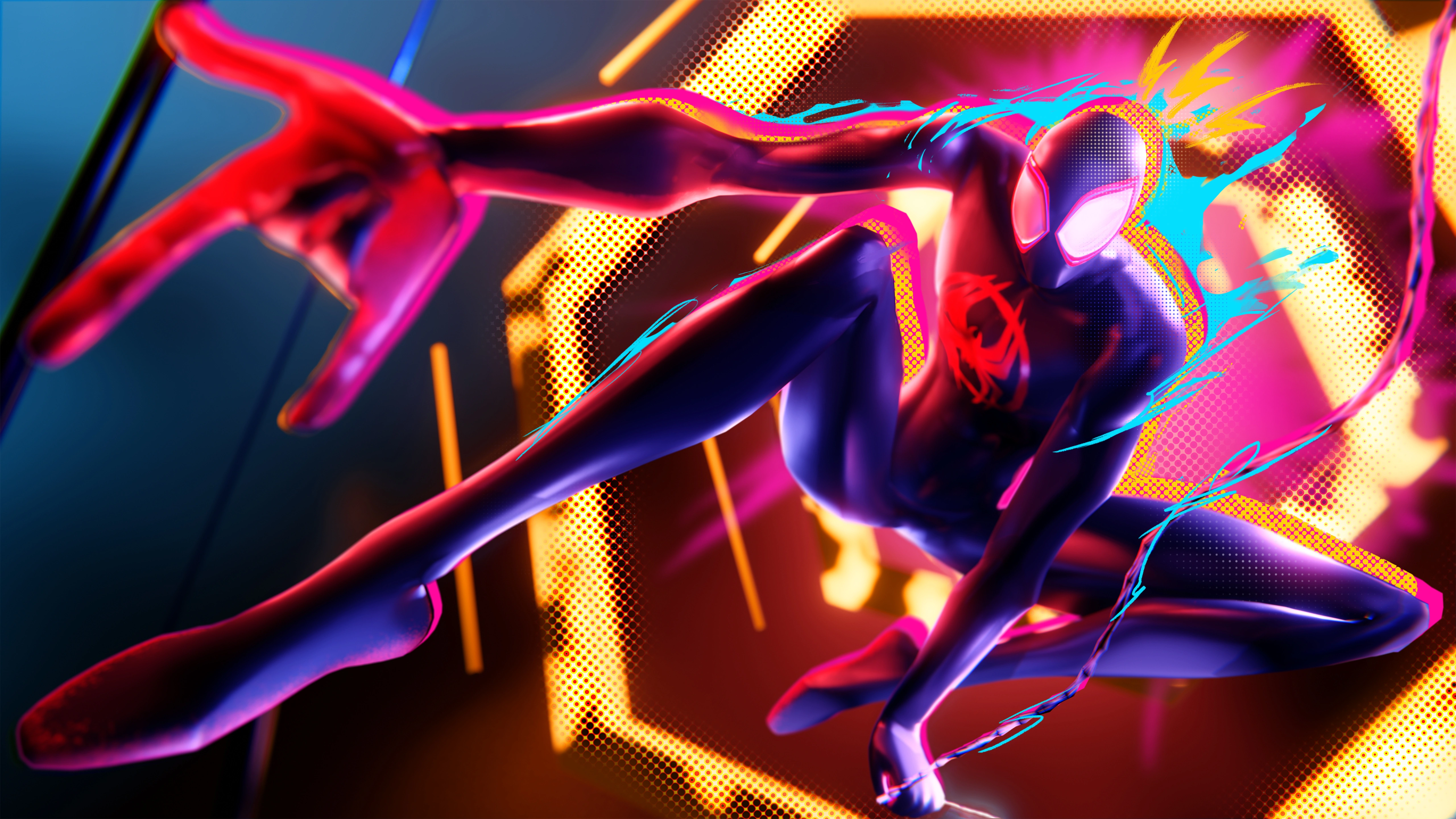 spiderman into spiderverse in fortnite 5k qc.jpg