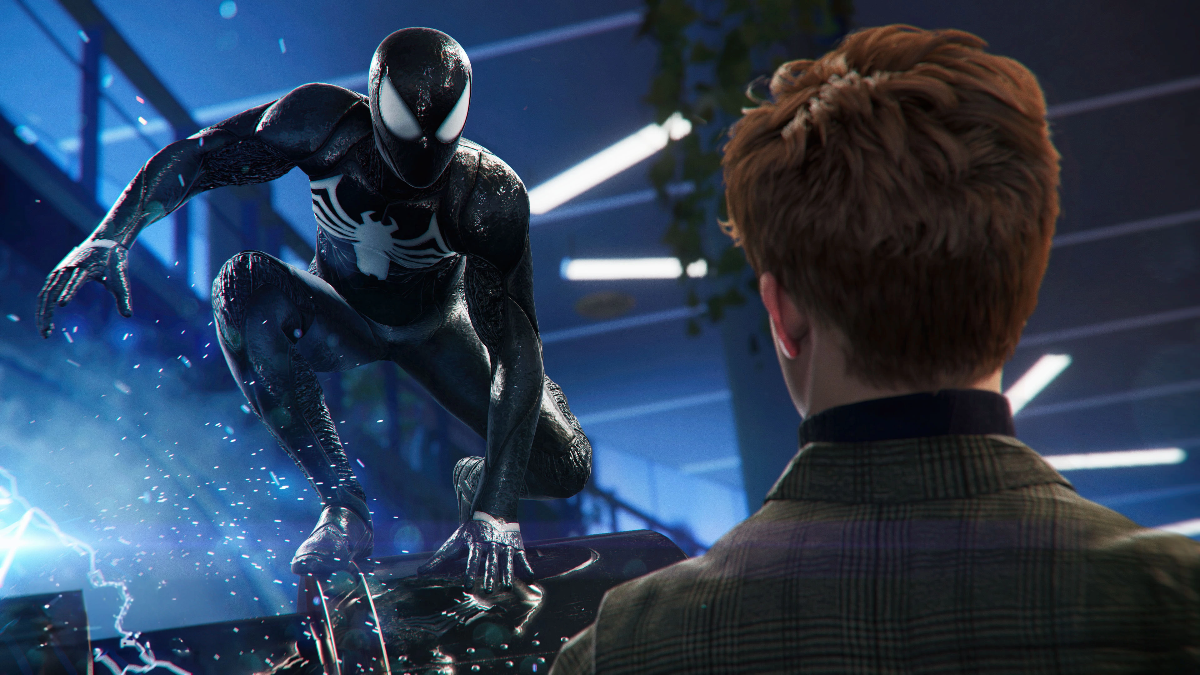 the symbiote suit spiderman 2 4k 1698844644