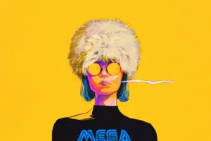 mega chic abstract girl shines on yellow 5d.jpg