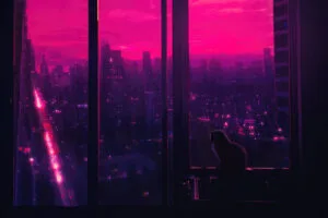 meow tastic neon nights cat synthwave city tl.jpg