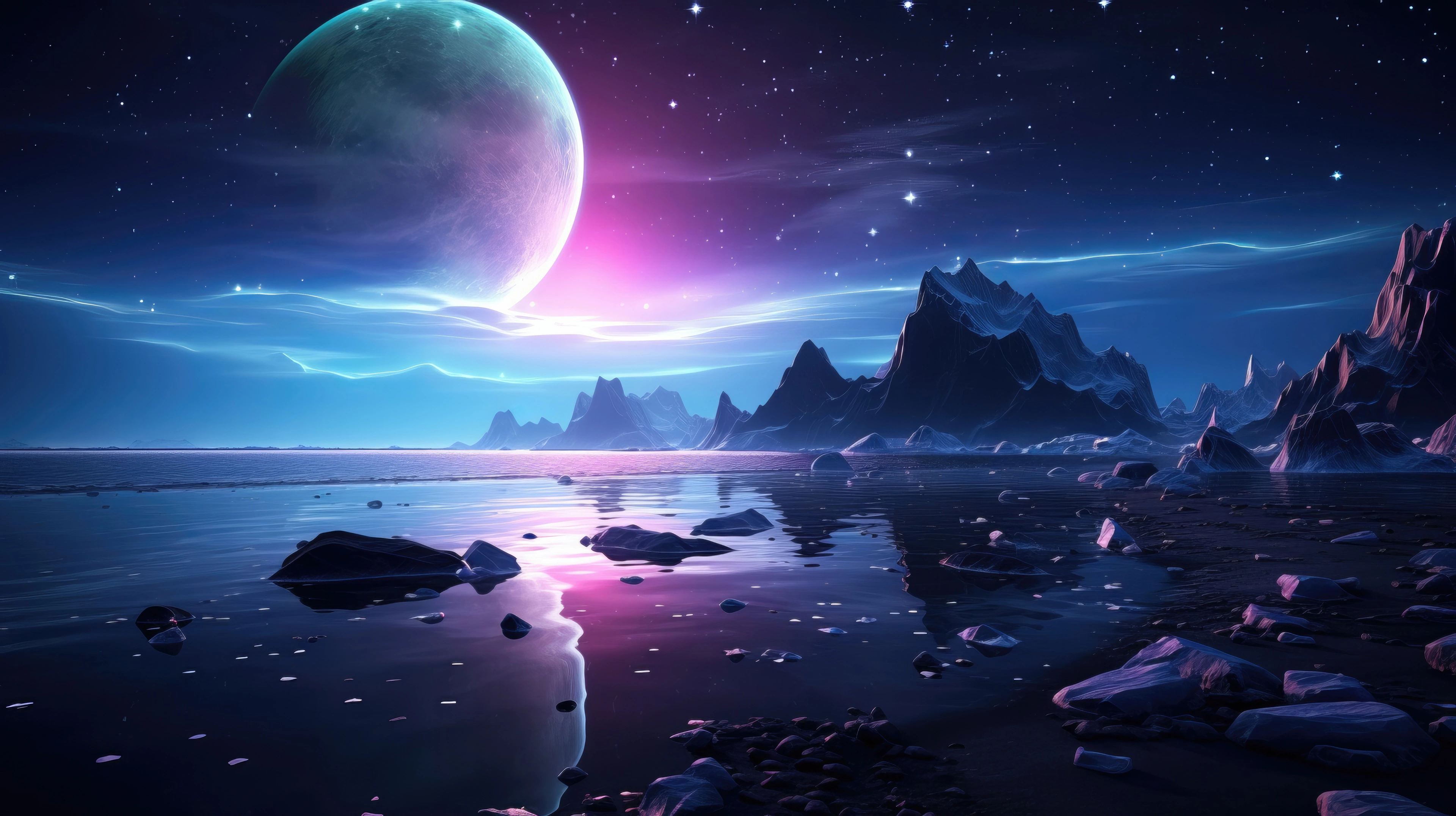 starry waters planet reflection amidst sky and rocks 0z.jpg