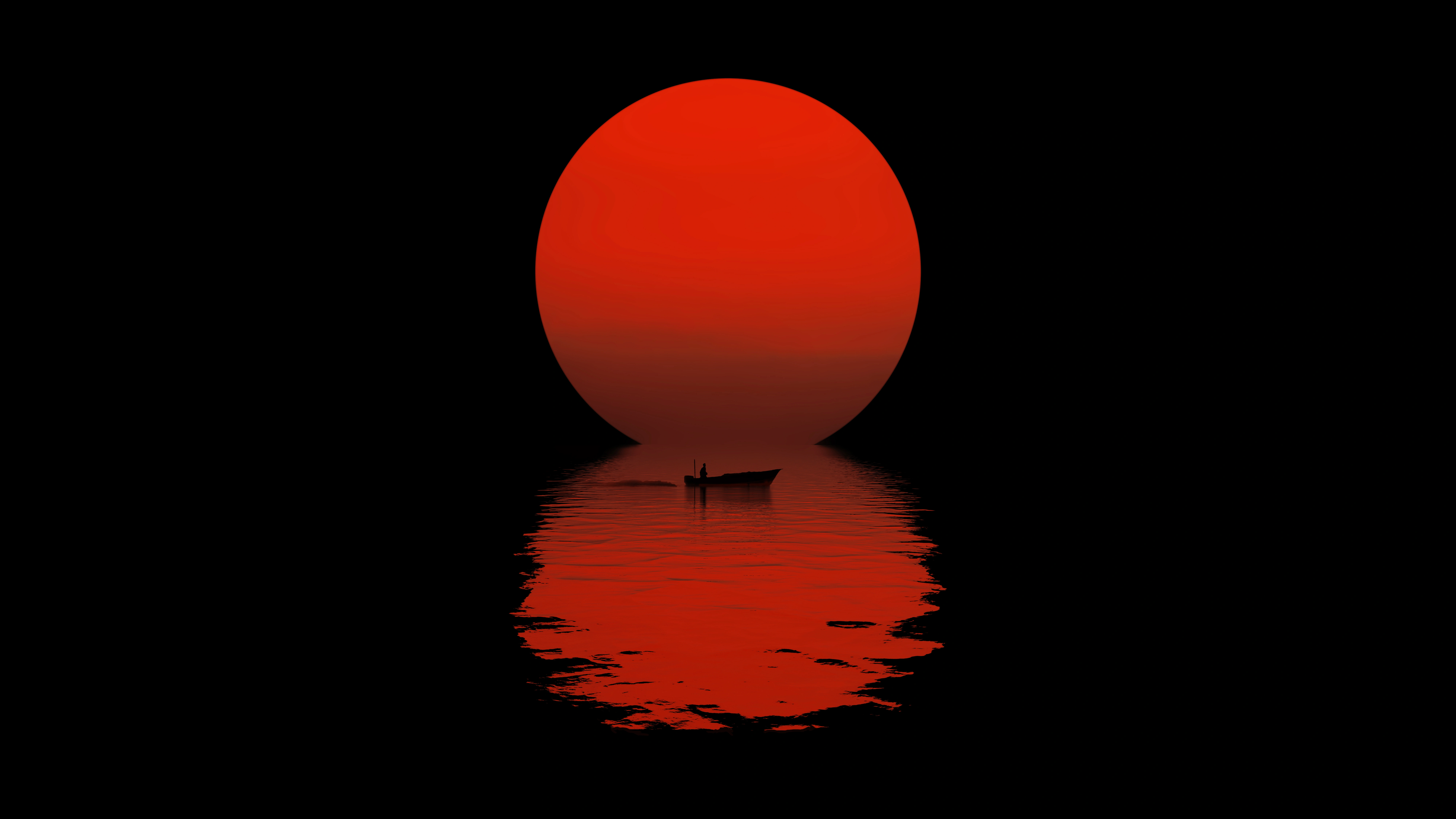 sunset s echo nighttime serenity on the water dark oled ai.jpg