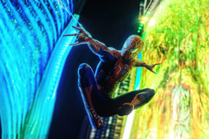 web slinging hero spider man in action ke.jpg