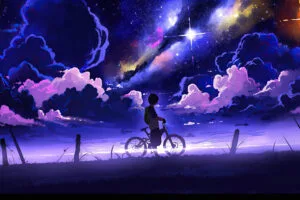 boy with bike starry evening gb.jpg